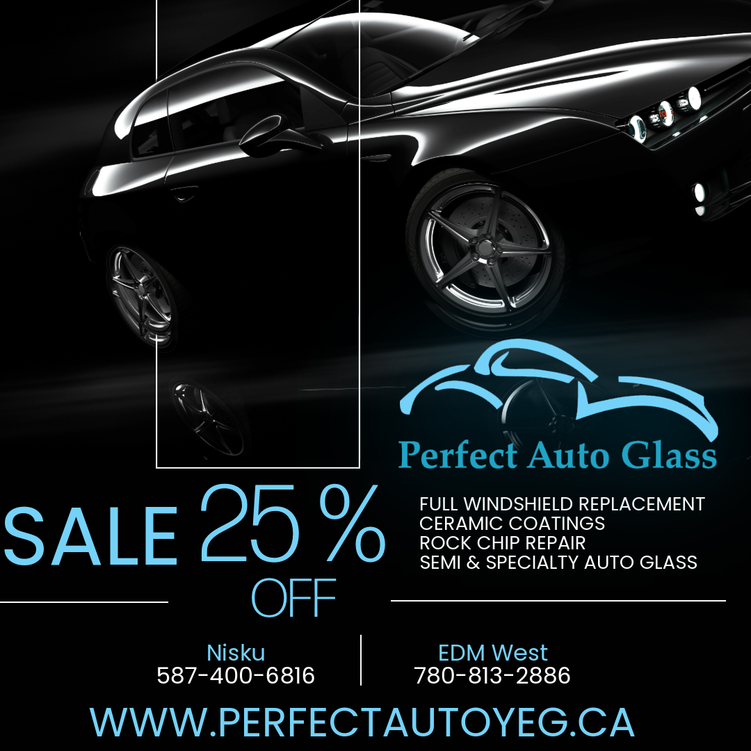 Perfect Auto Glass marketing ad layout blueprint